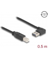 Delock Kabel USB AM-BM 2.0 0.5m Czarny Kątowy Lewo/Prawo USB-A Easy-USB - nr 15