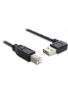 Delock Kabel USB AM-BM 2.0 0.5m Czarny Kątowy Lewo/Prawo USB-A Easy-USB - nr 7