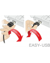 Delock Kabel USB AM-AM 2.0 0.5m Czarny Kątowy Lewo/Prawo USB-A Easy-USB - nr 6