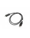 LANBERG Kabel DisplayPort - HDMI M/M 1M czarny - nr 11