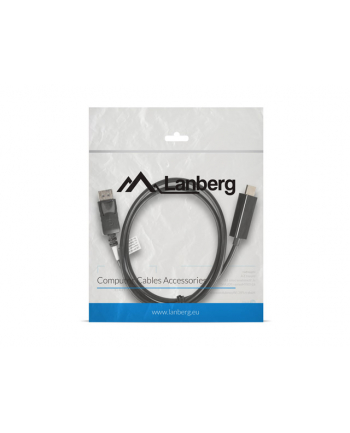 LANBERG Kabel DisplayPort - HDMI M/M 1M czarny