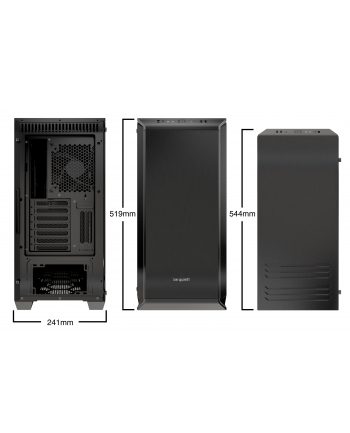 be quiet! obudowa Dark Base 700, window, black, ATX, M-ATX, E-ATX, mini-ITX