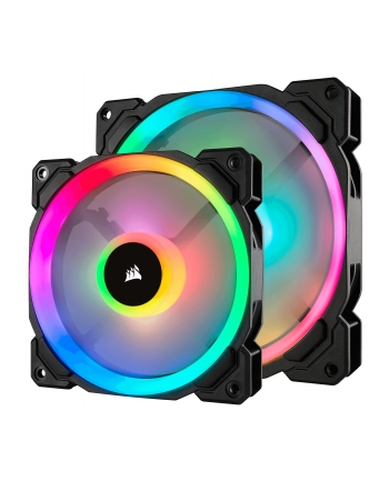 Corsair Fan LL140 RGB LED PWM 2 Fun Pack                        Dual Light Loop RGB LED PWN Fan - 2 Fan Pack with Lighting Node PRO nr 2