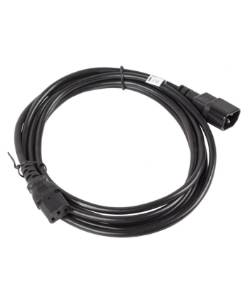 LANBERG Przedłużacz kabla zasilającego IEC 320 C13 - C14 VDE 3M czarny nr 1