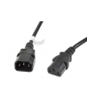 LANBERG Przedłużacz kabla zasilającego IEC 320 C13 - C14 VDE 3M czarny - nr 29