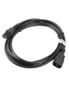 LANBERG Przedłużacz kabla zasilającego IEC 320 C13 - C14 VDE 3M czarny - nr 30