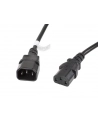 LANBERG Przedłużacz kabla zasilającego IEC 320 C13 - C14 VDE 3M czarny - nr 5