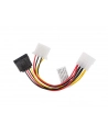 LANBERG Kabel Molex zasilający - Molex + SATA M/F 15cm - nr 25