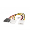 LANBERG Kabel Molex zasilający - Molex + SATA M/F 15cm - nr 6