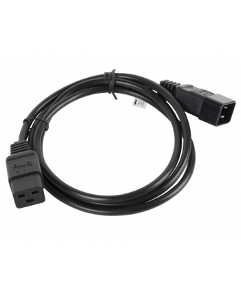 LANBERG Przedłużacz kabla zasilającego IEC 320 C19 - C20 VDE 1.8M VDE    czarny