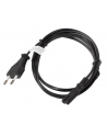 LANBERG Kabel zasilający EURO (radiowy) CEE 7/16 - IEC 320 C7 1.8M       czarny - nr 12