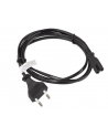 LANBERG Kabel zasilający EURO (radiowy) CEE 7/16 - IEC 320 C7 1.8M       czarny - nr 3