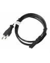 LANBERG Kabel zasilający EURO (radiowy) CEE 7/16 - IEC 320 C7 1.8M       czarny - nr 4