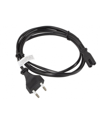 LANBERG Kabel zasilający EURO (radiowy) CEE 7/16 - IEC 320 C7 1.8M       czarny