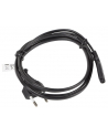 LANBERG Kabel zasilający EURO (radiowy) CEE 7/16 - IEC 320 C7 1.8M VDE   czarny - nr 3