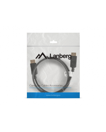 LANBERG Kabel DisplayPort M/M 4K 1M czarny