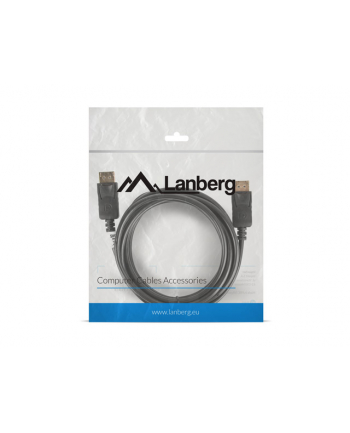LANBERG Kabel DisplayPort M/M 4K 3M czarny