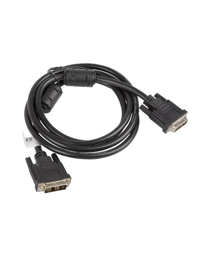 LANBERG Kabel DVI-D(18+1) - DVI -D(18+1) M/M 1.8M czarny główny