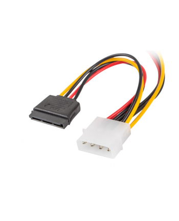 LANBERG Kabel Molex zasilający - SATA x2 M/F 15cm