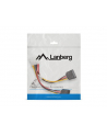 LANBERG Kabel Molex zasilający - SATA x2 M/F 15cm - nr 25