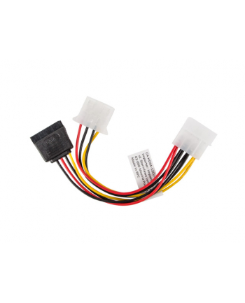 LANBERG Kabel Molex zasilający - Molex + SATA M/F 15cm