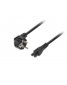 LANBERG Kabel zasilający Laptop (MIKI) IEC 7/7 - IEC 320 C5 3M VDE czarny - nr 26