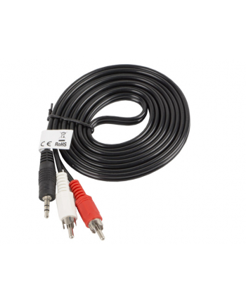 LANBERG Kabel Minijack - 2x Chinch M/M 2M