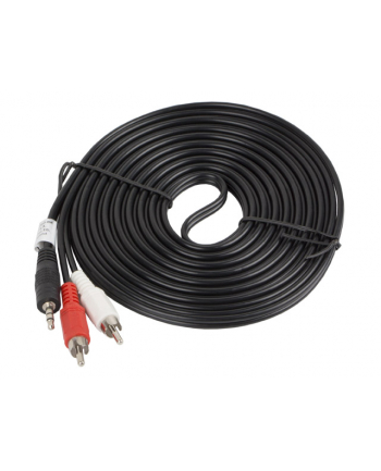 LANBERG Kabel Minijack - 2x Chinch M/M 5M