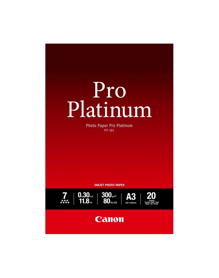 BJ MEDIA PT-101 A3 20 sheets pro platinum główny