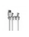 CableDrop multi uchwyt na 4 kable 2 szt. biały - nr 12