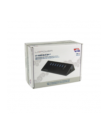 HUB USB 3.0 AKTYWNY LC-HUB-ALU-2B-7