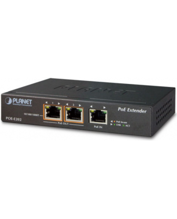 POE-E202 EXTENDER PoE; 2xPoE; 1xPoE+