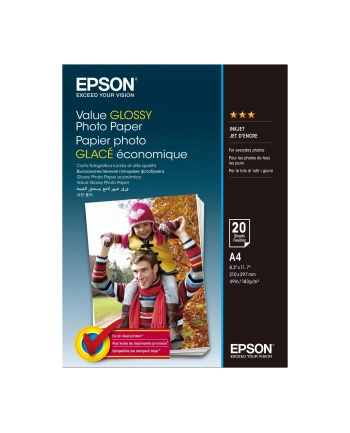 Value Glossy Photo Paper A4 20 Kartek