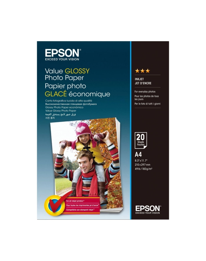 Value Glossy Photo Paper A4 20 Kartek główny
