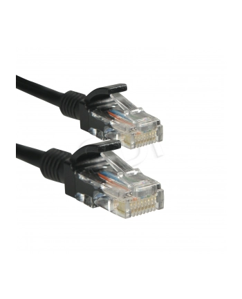 Patchcord kabel sieciowy UTP Cat. 5e 0,5m czarny