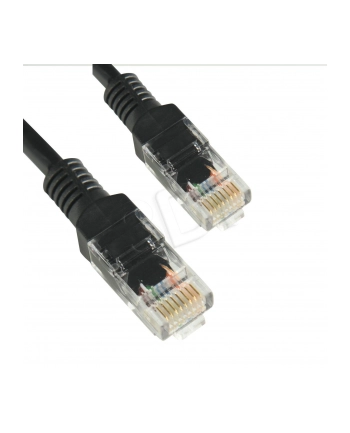 Patchcord kabel sieciowy UTP Cat. 5e 0,5m czarny