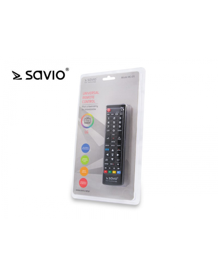 SAVIO RC-05 pilot uniwersalny do telewizorów LG główny