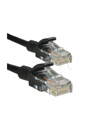 Patchcord kabel sieciowy UTP Cat. 5e 0,5m czarny
