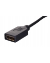 Adapter mini Displayport (M) -> DisplayPort (F) na kablu 10cm    czarny - nr 8