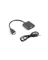 Adapter HDMI-A (M) -> VGA (F) + audio na kablu - nr 13