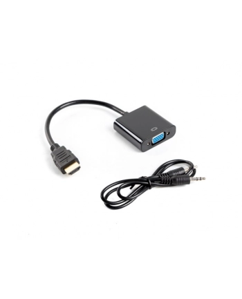 Adapter HDMI-A (M) -> VGA (F) + audio na kablu nr 1
