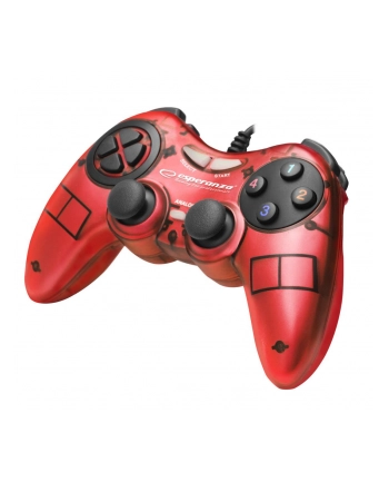 GAMEPAD PC USB FIGHTER CZERWONY