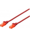 Patch cord nieekranowany U/UTP Kat.6 AWG 26/7 miedź LSOH czerwony 5,0m - nr 13