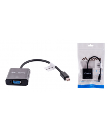 Adapter mini DisplayPort (M) -> VGA (F) na kablu