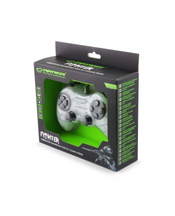 GAMEPAD PC USB FIGHTER BIAŁY