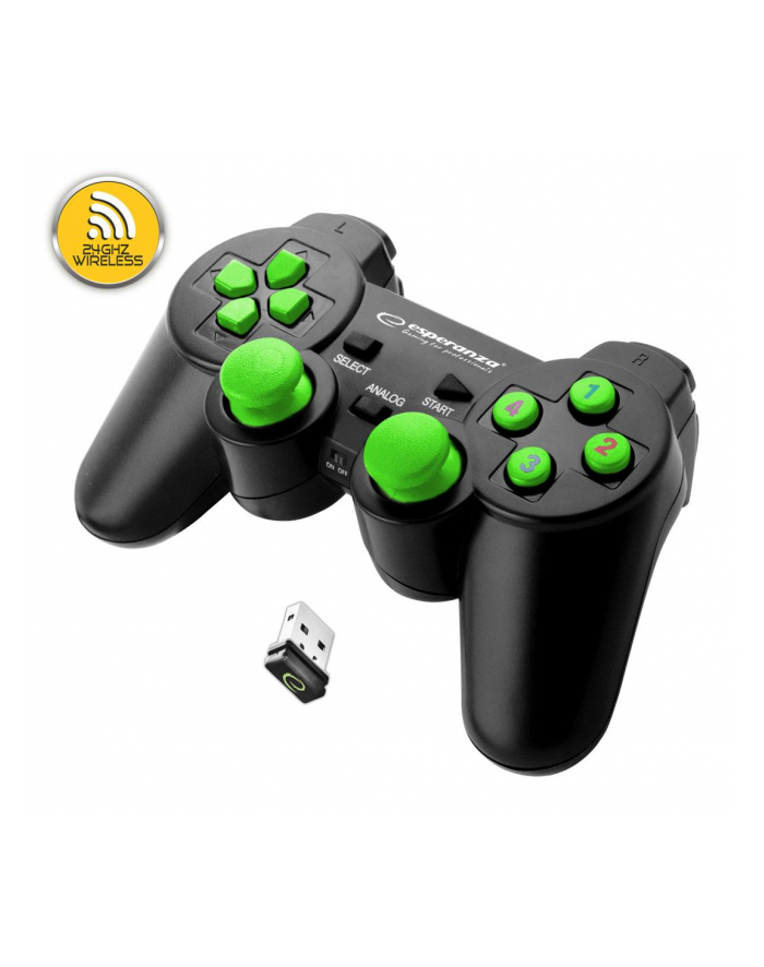 GAMEPAD BEZPRZEWODOWY 2.4GH PS3/PC GLADITOR główny