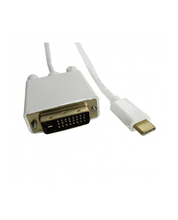 Kabel DisplayPort Alternate mode | USB 3.1 typC męski / DVI     męski | 4Kx2K | 1m