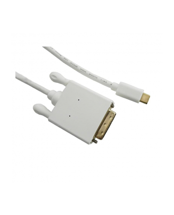 Kabel DisplayPort Alternate mode | USB 3.1 typC męski / DVI     męski | 4Kx2K | 1m