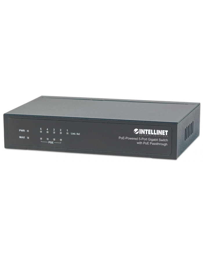 Switch Gigabit 5x10/100/1000 RJ45 PoE+ 1XPD 4xPSE 68W główny