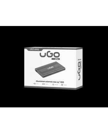 UGo Kieszeń zewnętrzna SATA 2,5'' USB 2.0 Aluminium